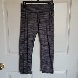 Tek Gear, women's running or workout pants, medium, DryTek, black and white.